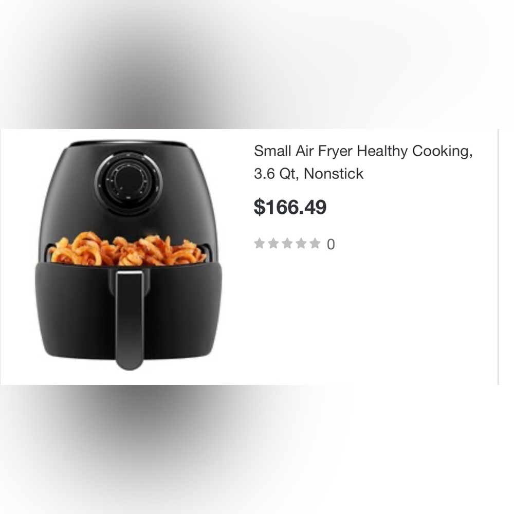 CHEFMAN Small Air Fryer Healthy Cooking, 3.6 Qt, Nonstick